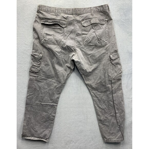 Wrangler Jeans Co. Men's Cargo Pants Outdoors Hiking Camping Gray Size 40x30 - Picture 3 of 16